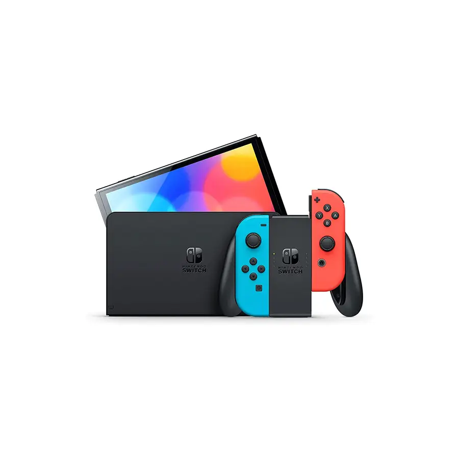 3ba396_a280b4be9d924db6a803089bc292bccfmv2.jpg Consola Nintendo Switch Oled / JPN / Neon Red & Neon Blue - Imagen 1