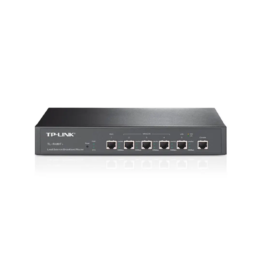 b6c5a2_a9d91440c90b4b7e91c65a62c2f7ae3dmv2.png Router Balanceador Tp - Link TL-R480T+ / 1 Fixed 10/100Mbps WAN y LAN - Imagen 1