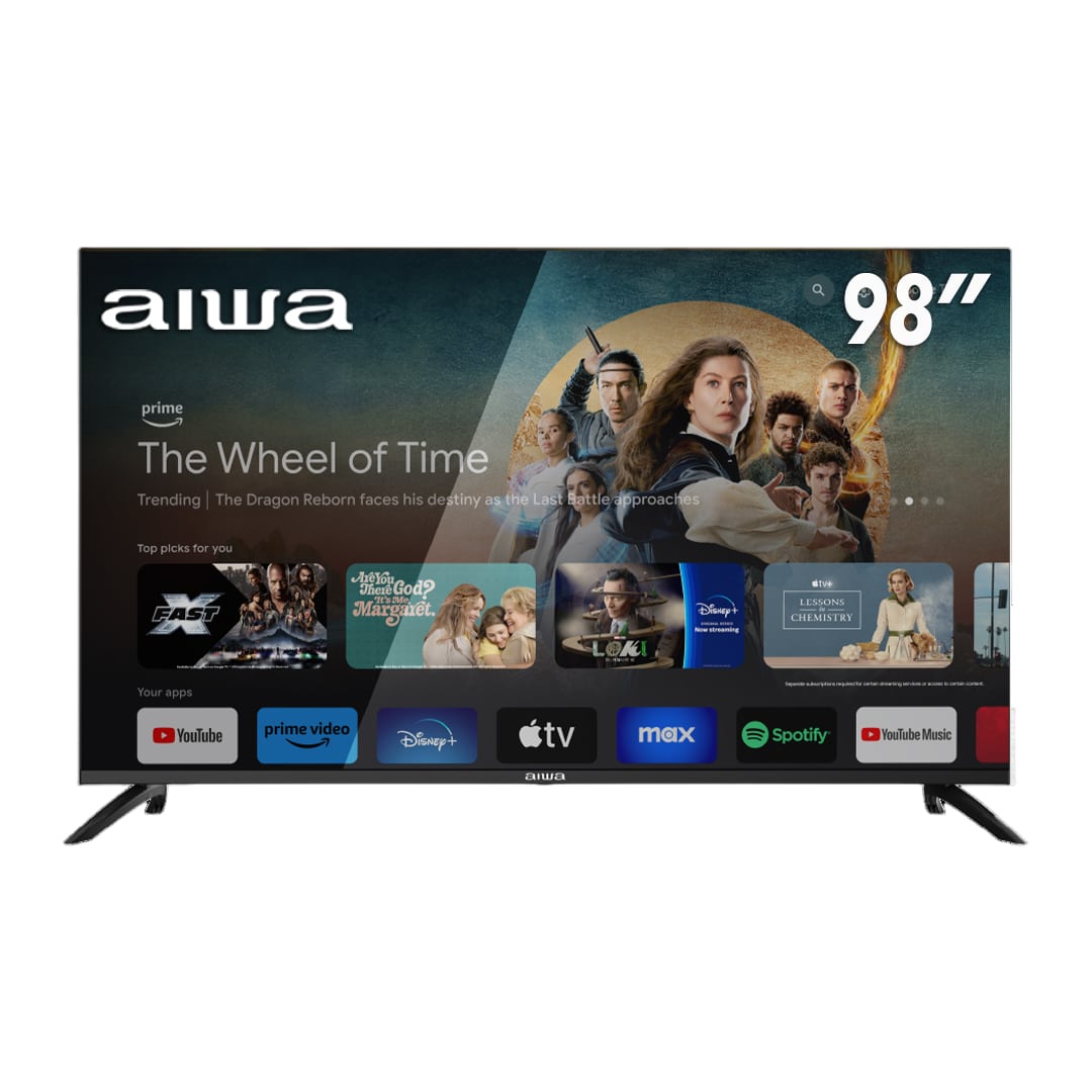 Aiwa 98 AW98B4QFG QLED Smart, Google TV Televisor AIWA 98" QLED - Google TV