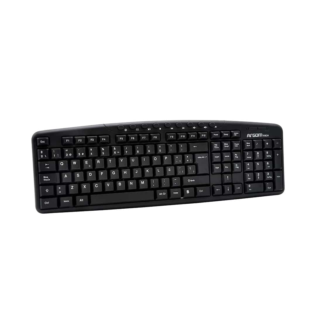 Teclado Argom Tech - Alámbrico / USB / Multimedia Teclado Argom Tech - Alámbrico / USB / Multimedia