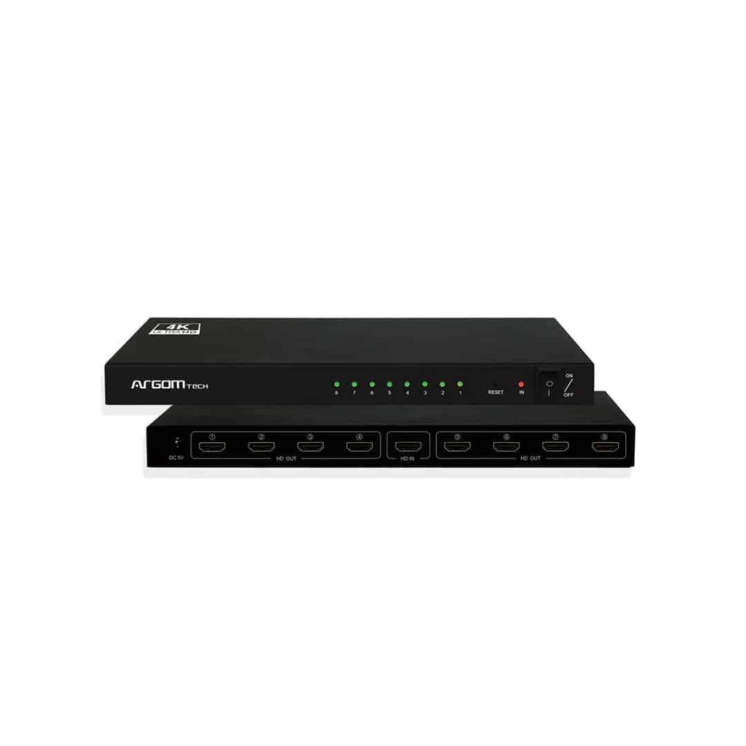 Splitter ArgomTech 8 puertos - HDMI / 4K HD Splitter ArgomTech 8 puertos - HDMI / 4K HD