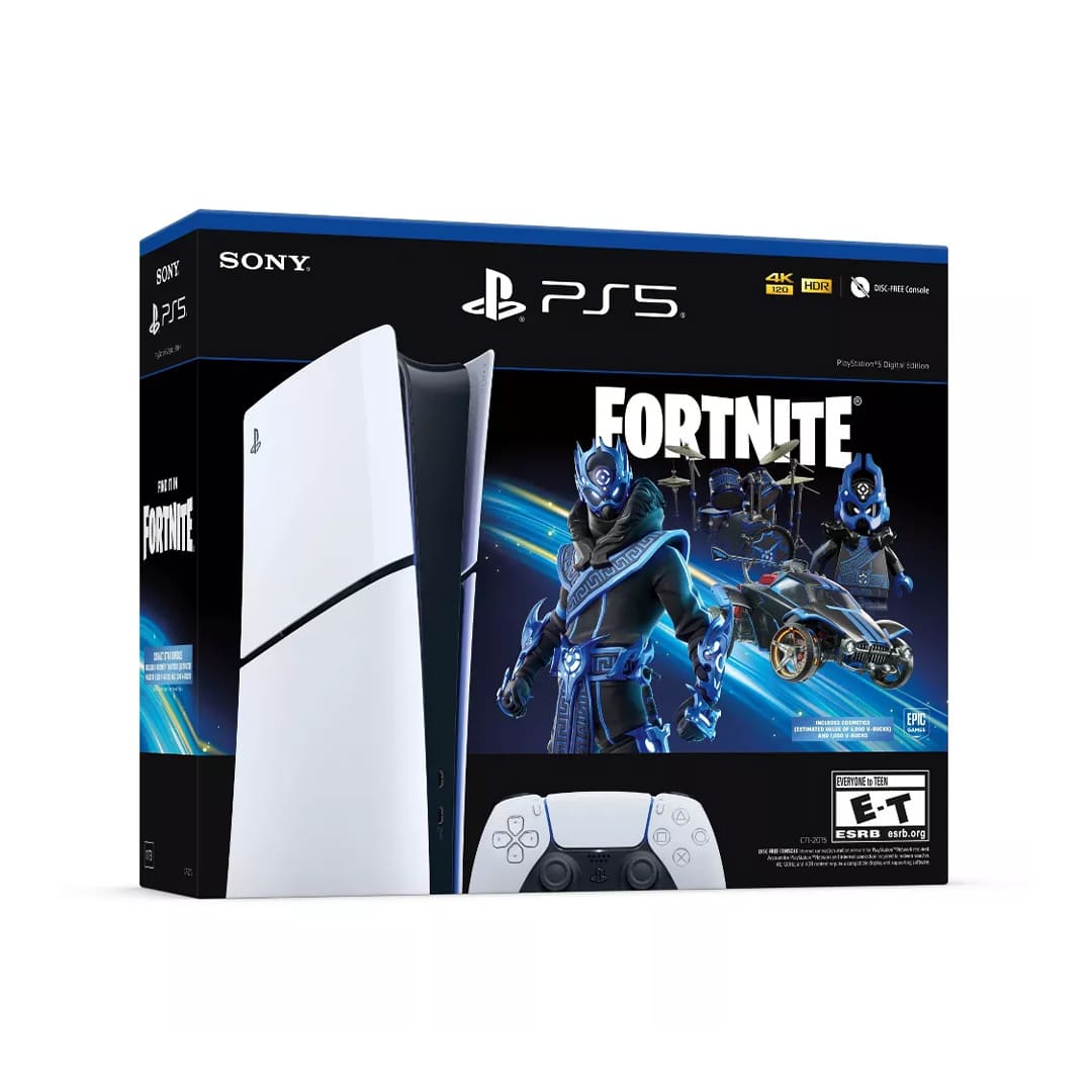 PS5 DIGITAL EDITION FORTNITE COBALT STAR Consola Sony Playstation 5 Slim Digital - Edition Fortnite Cobalt Star
