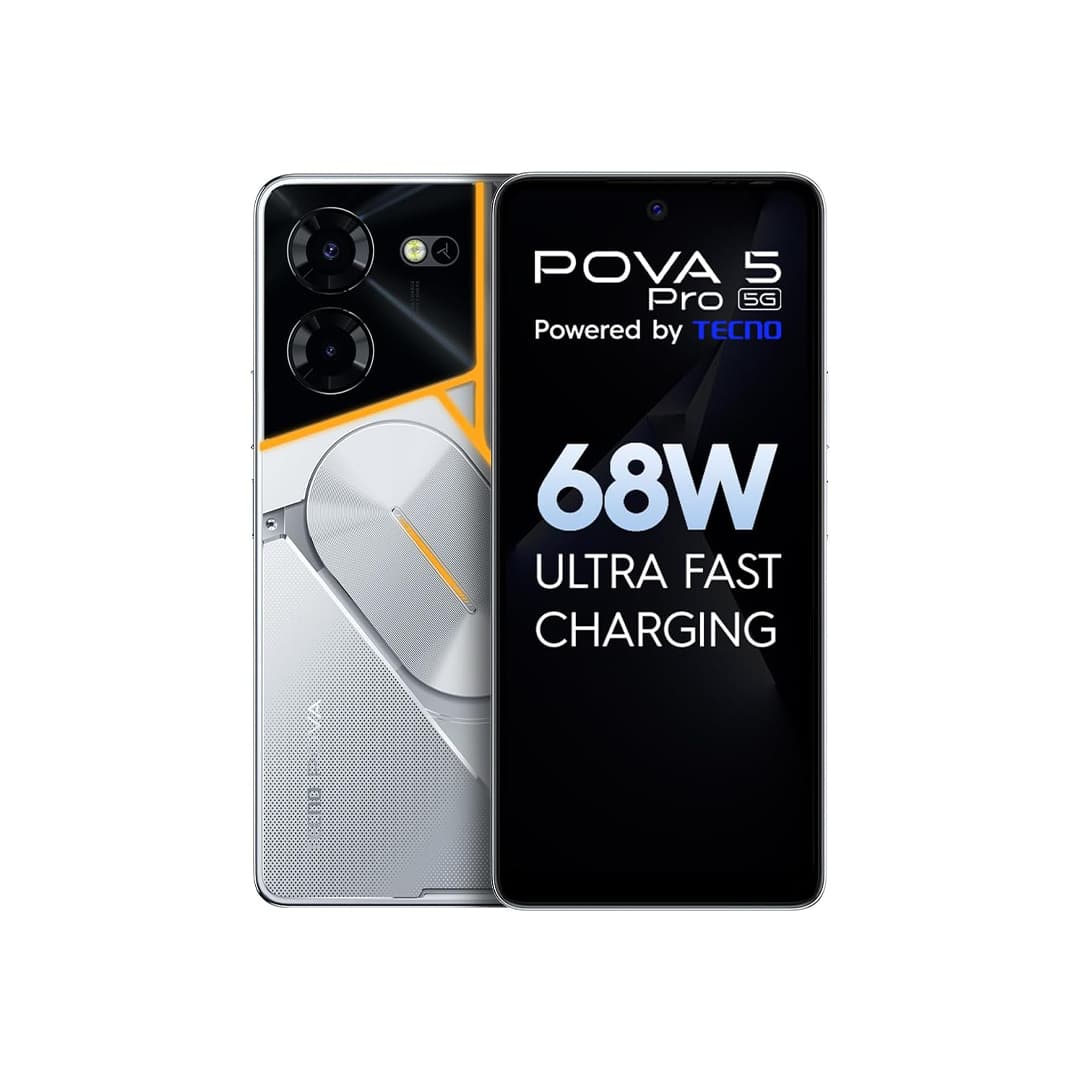 Tecno Pova 5 Pro 5G (LH8N) 8GB 256GB, Silver Fantasy Teléfono Celular Tecno Pova 5 Pro 5G - 6.7" / 8GB / 256GB