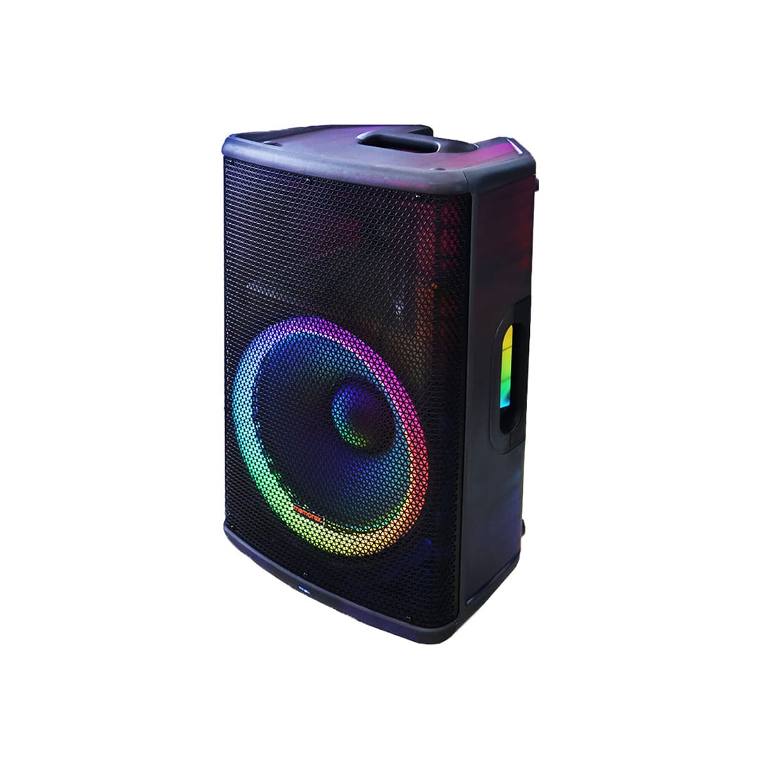 Memorex 15 MX-PS1501 Speaker Delivers Big Sound In Translucent Cabinet Corneta Memorex MX-PS1501 - 15" / Speaker Delivers Big Sound