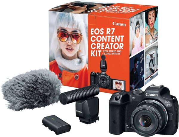 Cámara Canon EOS R7 - Content Creator Kit with Stero Mic