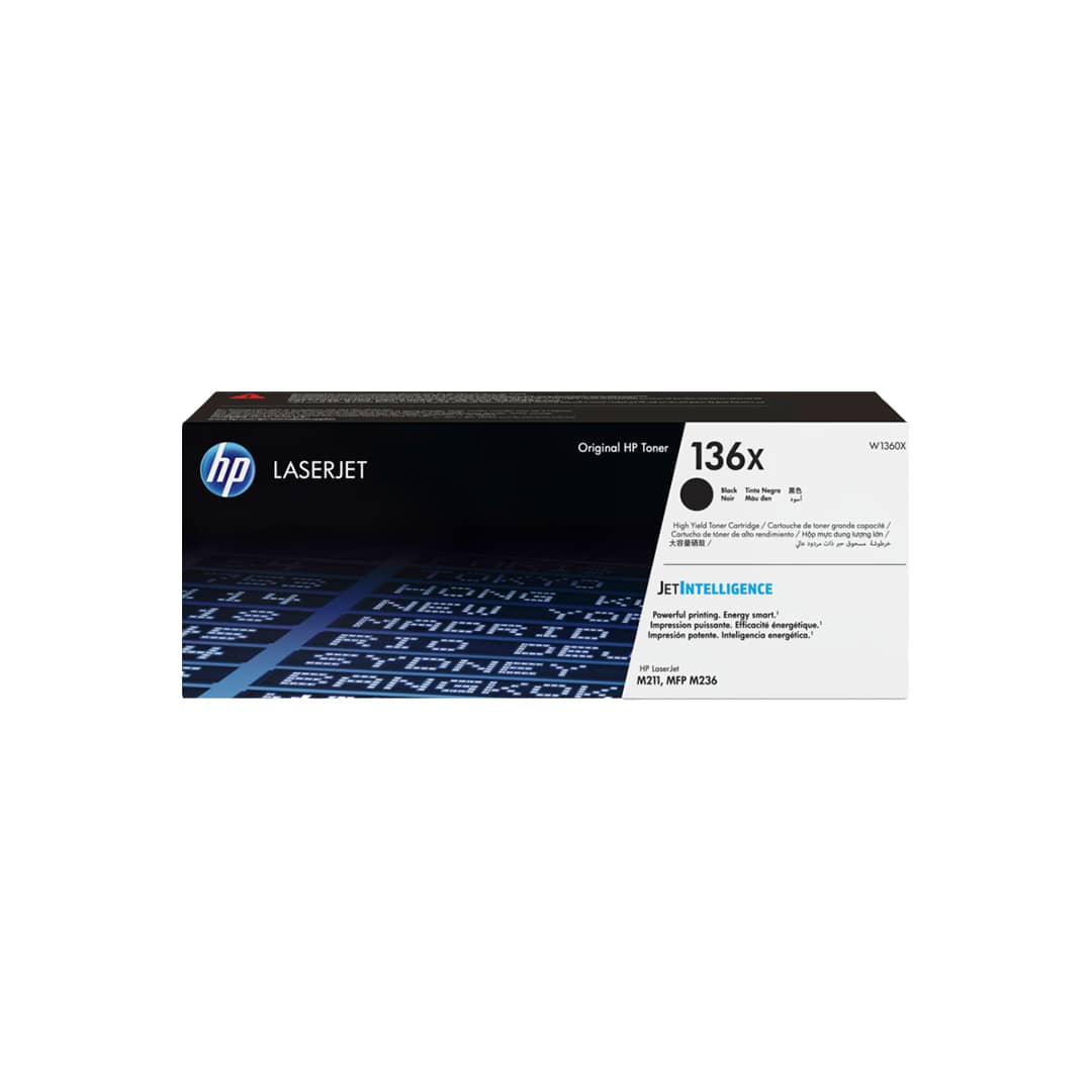HP LaserJet Toner Cartridge 136X (W1360X), Black Toner HP LaserJet Cartridge 136X