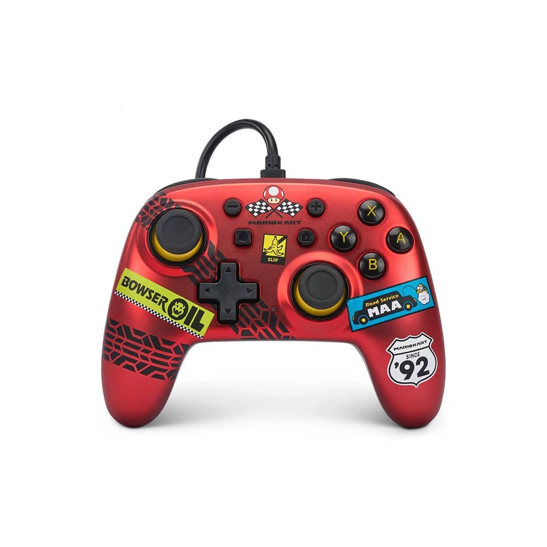 PowerA Enhanced Wired Controller for Nintendo Switch, Mario Kart Racer Red Control Nintendo Switch – Mario Kart Racer Red