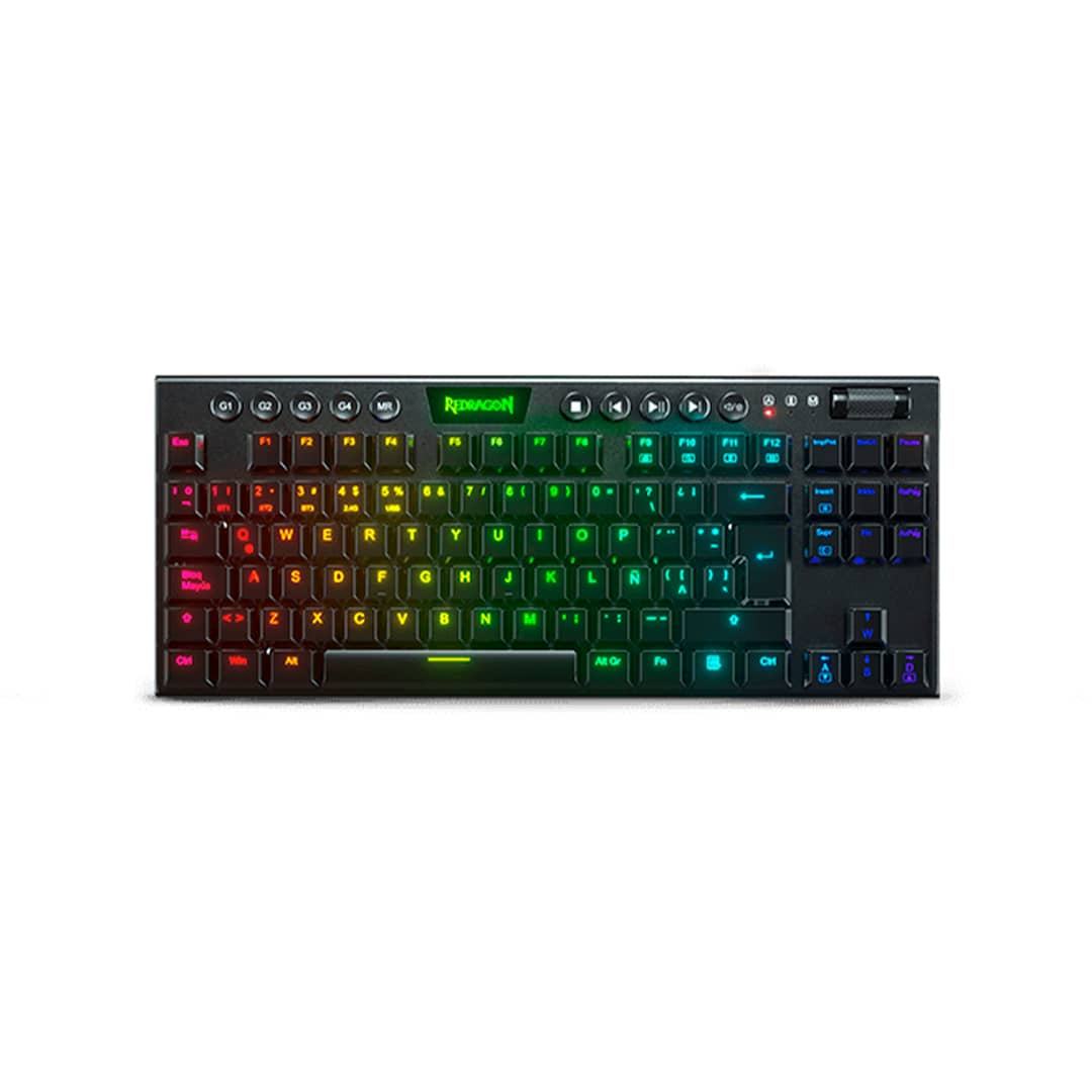 Redragon Horus TKL RGB Mechanical Keyboard K621-RGB SPA, Black-Red -2 Teclado Mecánico Redragon Horus TKL RGB