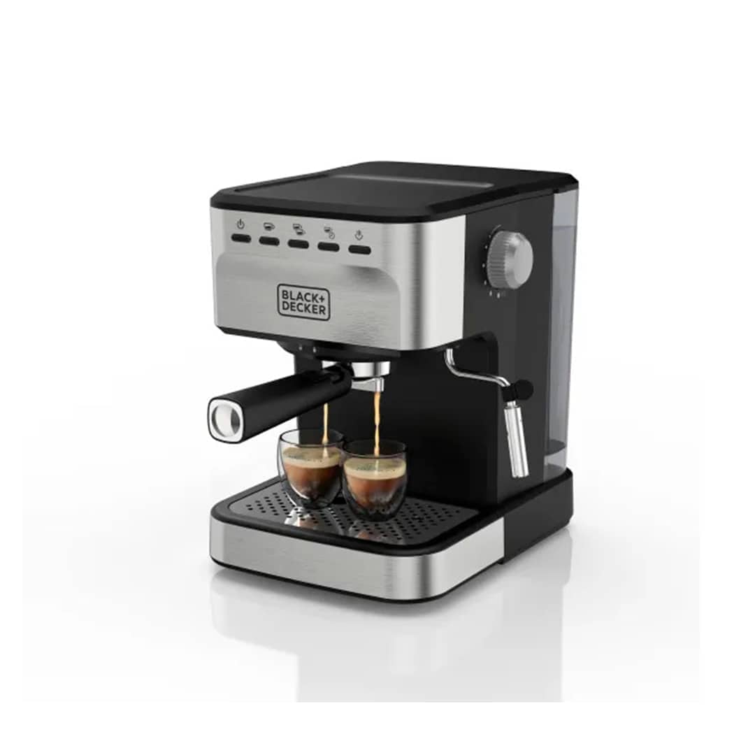Black+Decker Cafetera Para espressos Semi Automatica BD-EM0312-OSDLA Cafetera Black+Decker BD-EM0312-OSDLA