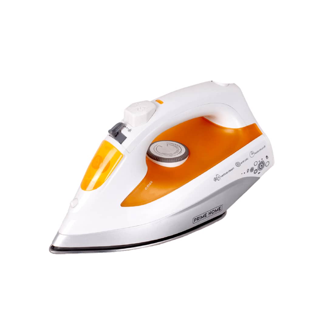 Prime Home Plancha de Vapor con Mango Ergonómico IR500, Orange Plancha de Vapor Prime Home IR500