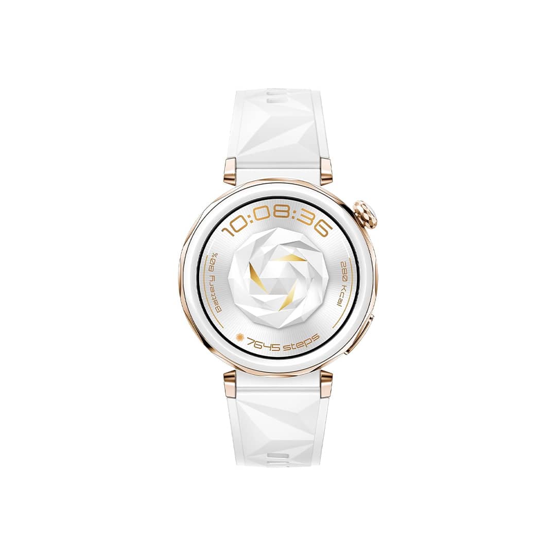 Huawei Watch GT 5 Pro 42mm (JNA-B29), White White Fluorelastomer Strap -3 Reloj Inteligente Huawei Watch GT 5 Pro - 42mm / JNA-B29
