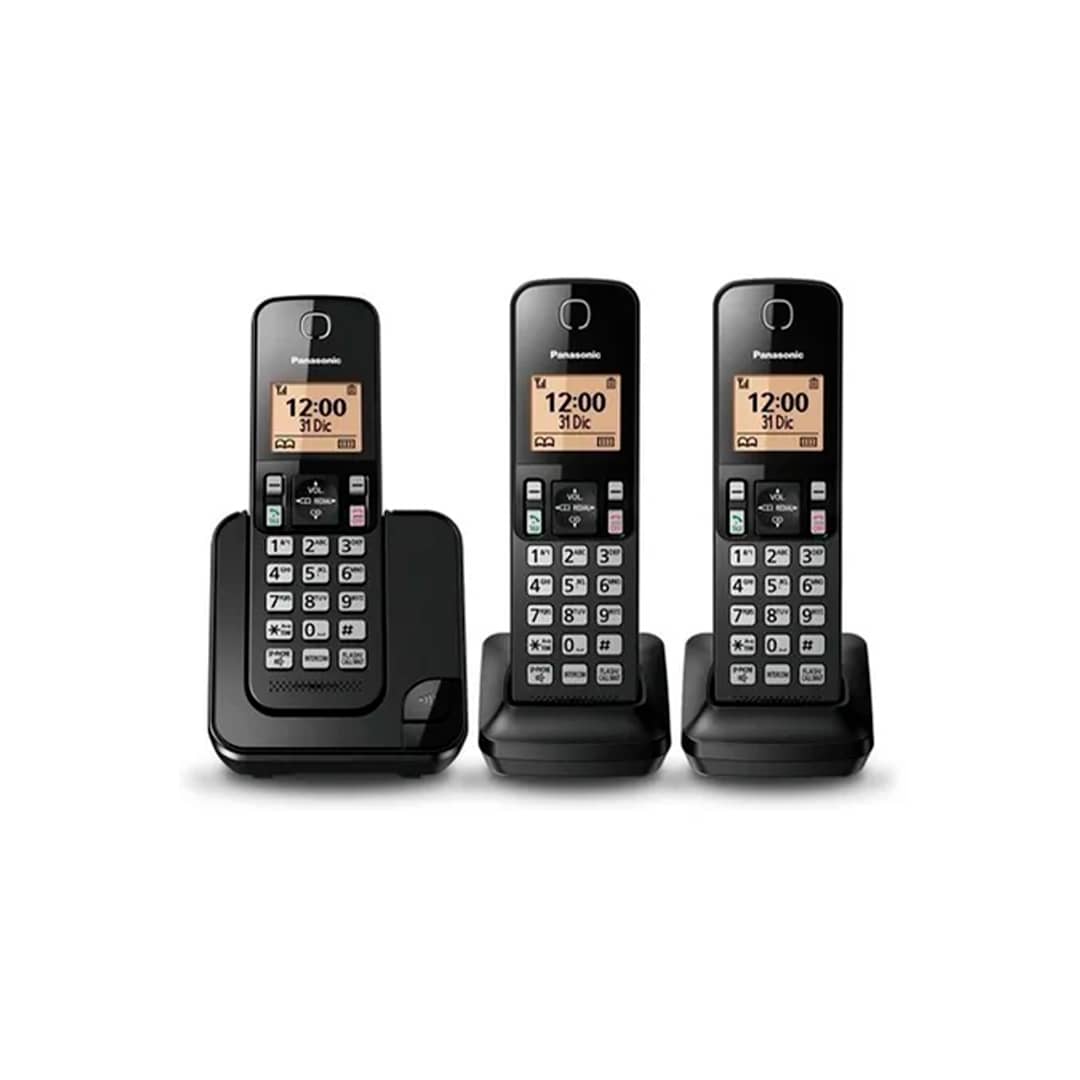 Panasonic. 03 Auriculares. KX-TGC353. Negro (1) Teléfono Panasonic KX-TGC353