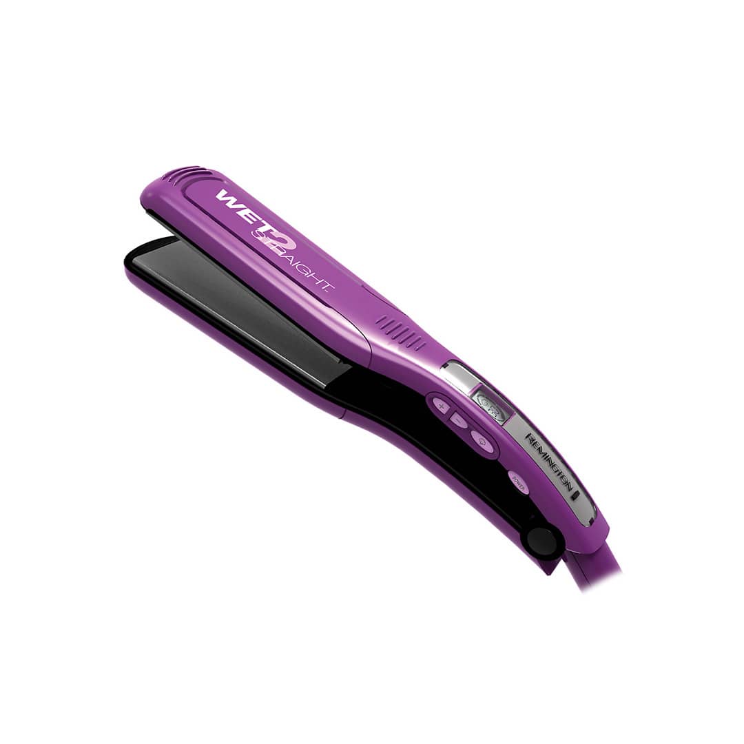 Remington Plancha Alisadora Wet2Straight (S8001P), Ceramica y Turmalina, Proteccion contra la Humedad Plancha de cabello Remington Wet2Straight S8001P
