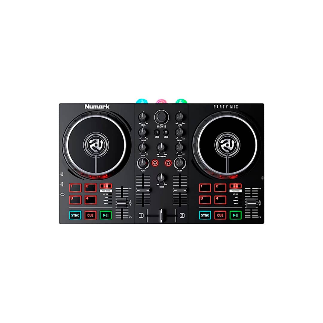 Numark Party Mix II DJ Controller with Built-in Light Show (1) Controlador DJ Numark Party Mix II - Built-in Light Show