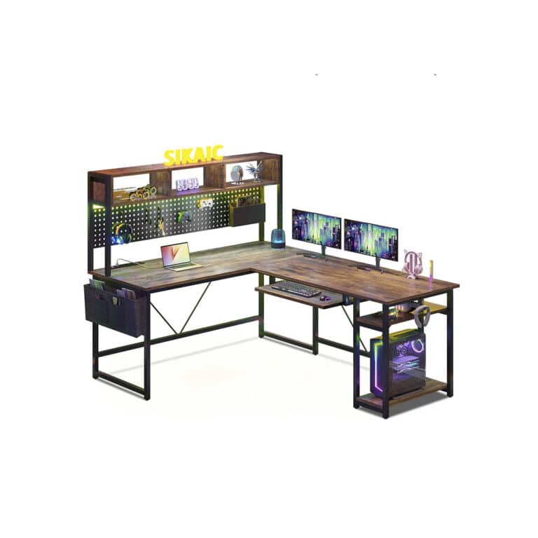Escritorio Gamer SEDETA DJ502952-5 L Shaped Desk Power Outlet 