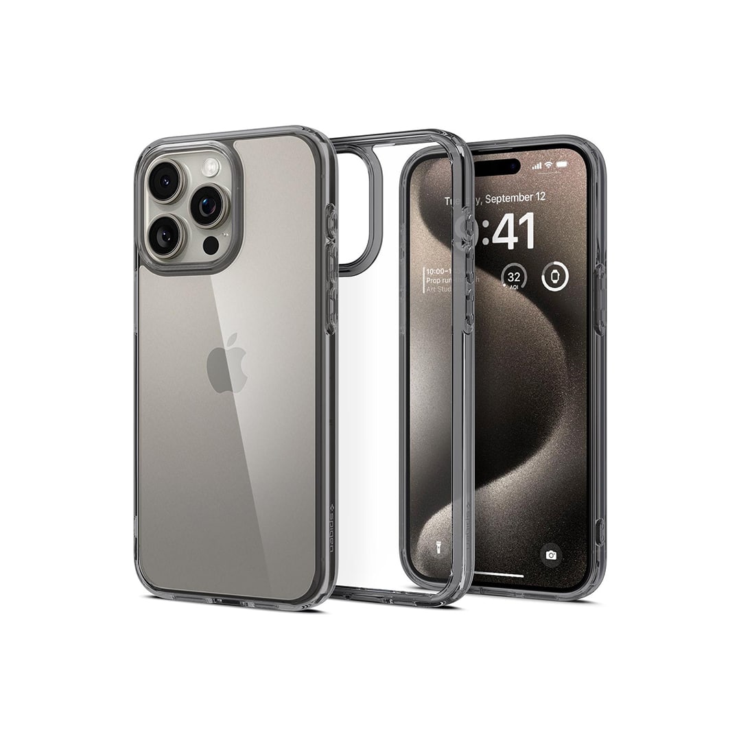 Spigen Ultra Hybrid iPhone 6.7P (2023), Space Clystal (ACS06575) -3 Forro Spigen Ultra Hybrid iPhone 6.7"- Space Clystal