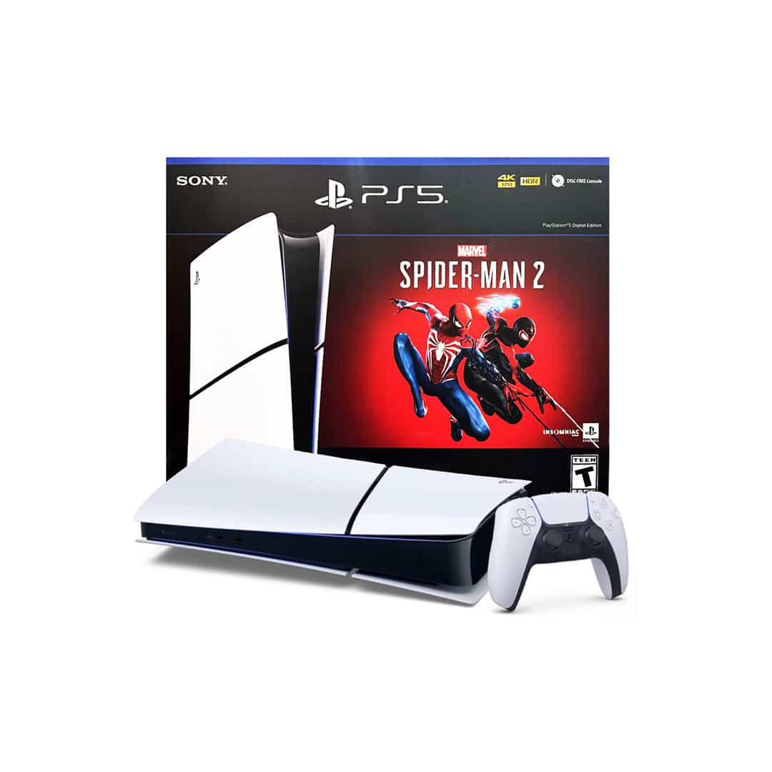 Sony Playstation 5 Digital Edition, CFIJ-10015 (JPN) Marvel Spider-Man 2 Bundle, 825GB, White -2 Consola Playstation 5 Digital Edition Marvel Spider-Man 2 Bundle - 825GB / CFIJ-10015 (JPN)