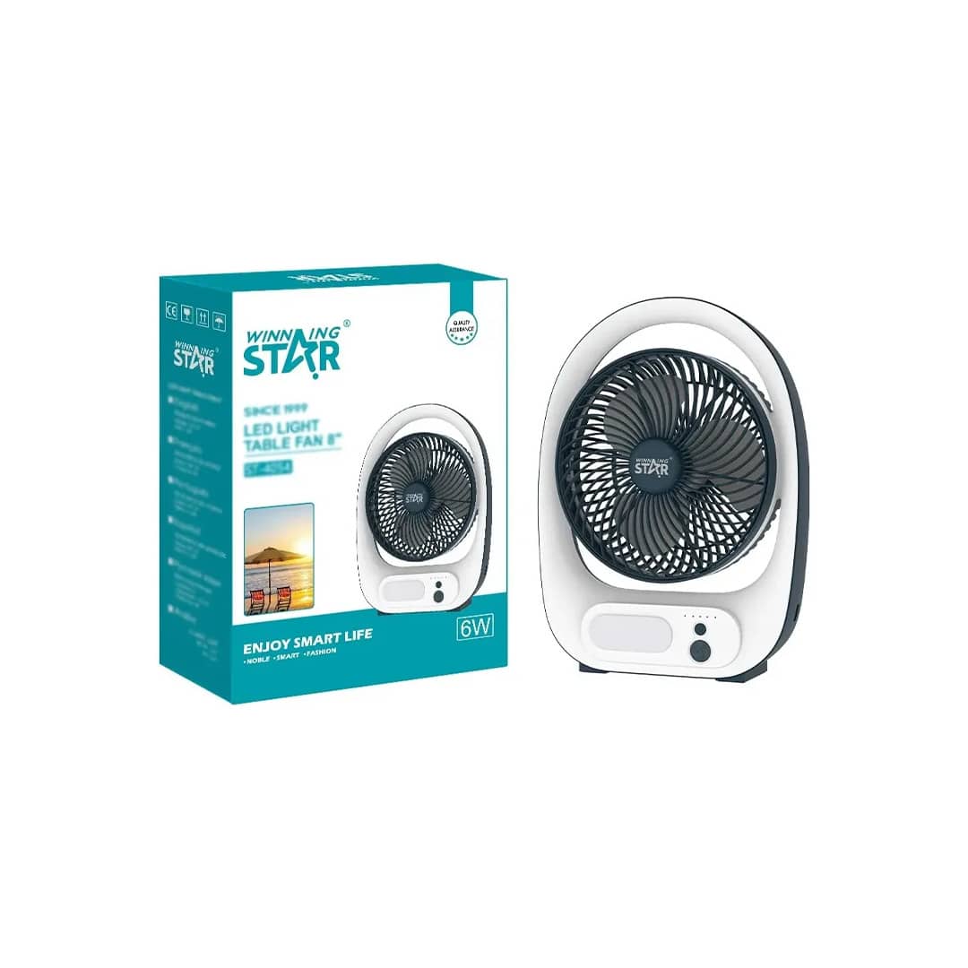 WINNINGSTAR Ventilador Recargable de Mesa 8 ST-4054 Ventilador Recargable de Mesa WINNINGSTAR ST-4054 - 8"