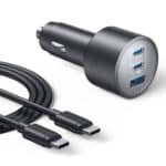 Anker Cargador de coche USB-C para iPhone 17, 167,5 W Max 3 puertos