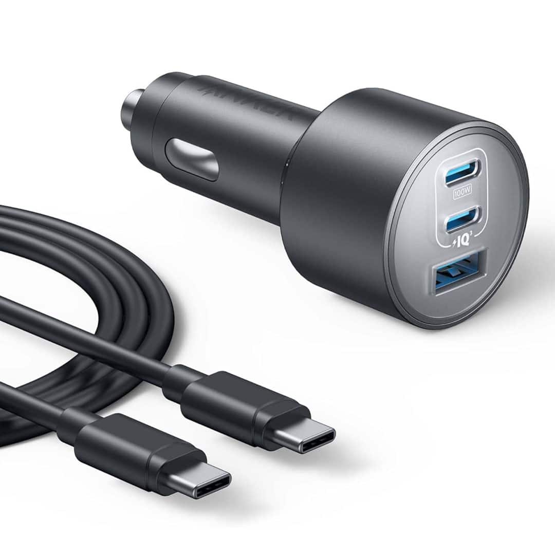 Anker Cargador de coche USB-C para iPhone 17, 167,5 W Max 3 puertos Anker Cargador de coche USB-C para iPhone 17, 167,5 W Max 3 puertos