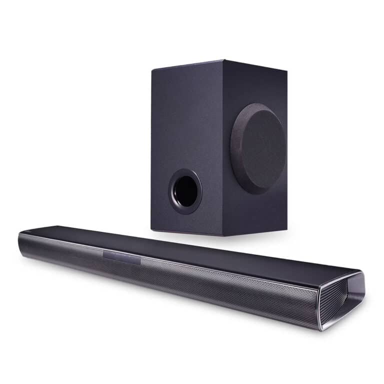 COR007-00018 LG Barra de Sonido con Subwoofer Inalámbrico 2.1 SQC1 160W, Óptico, Bluetooth,