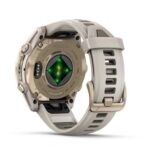 Garmin fenix 8 43 mm AMOLED Silver with Whitestone Silicone Band.
