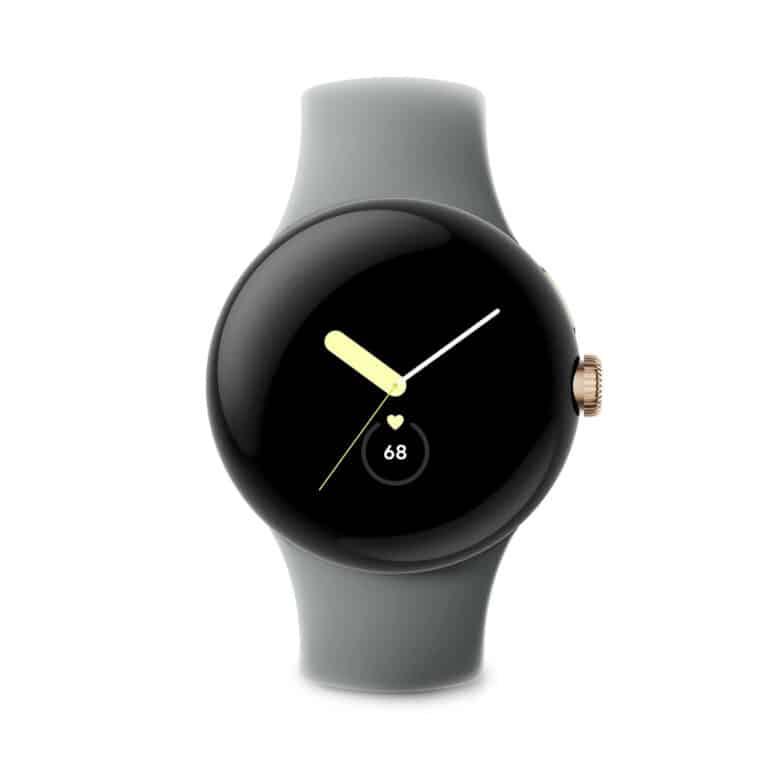 Google Pixel Watch (GA04123-US), Champagne Gold Stainless Steel Case.