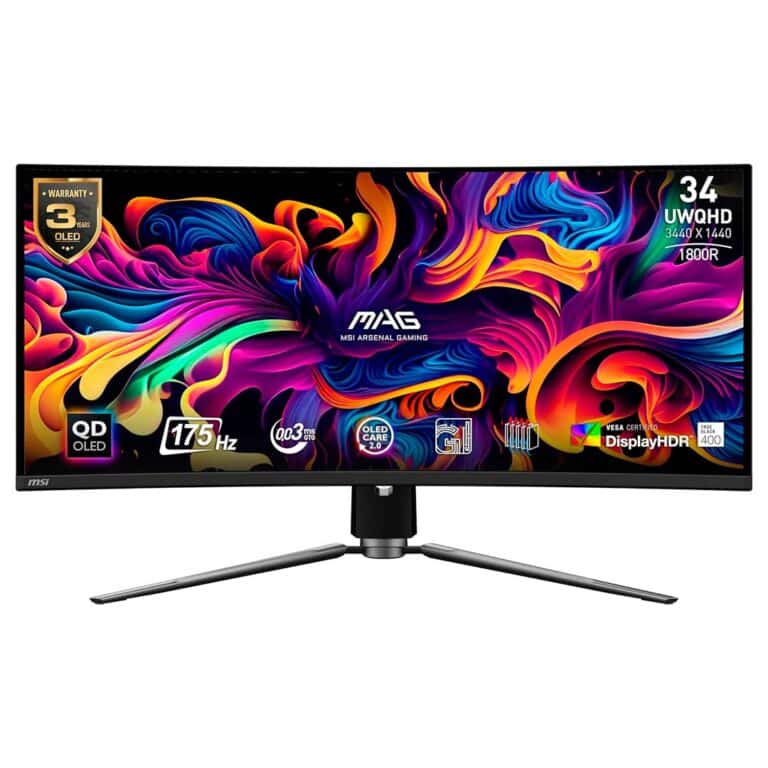 MSI MAG 341CQP QD-OLED 34 UWQHD (3440x1440) 175Hz 0.03ms