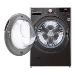 LG Lavadora Carga Frontal 25kg55lbs WM25BV2S6BR TurboWash 360° Black Steel