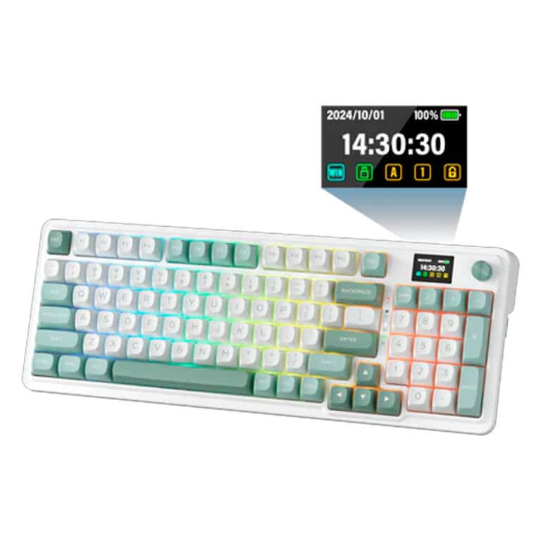 Redragon Galantin K719WG-RGB-PRO 95 Keys OEM Profile Gasket RGB Gaming Keyboard wSmart Display & Knob (3)