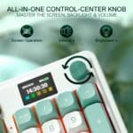 Redragon Galantin K719WG-RGB-PRO 95 Keys OEM Profile Gasket RGB Gaming Keyboard wSmart Display & Knob (3)