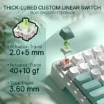 Redragon Galantin K719WG-RGB-PRO 95 Keys OEM Profile Gasket RGB Gaming Keyboard wSmart Display & Knob (3)