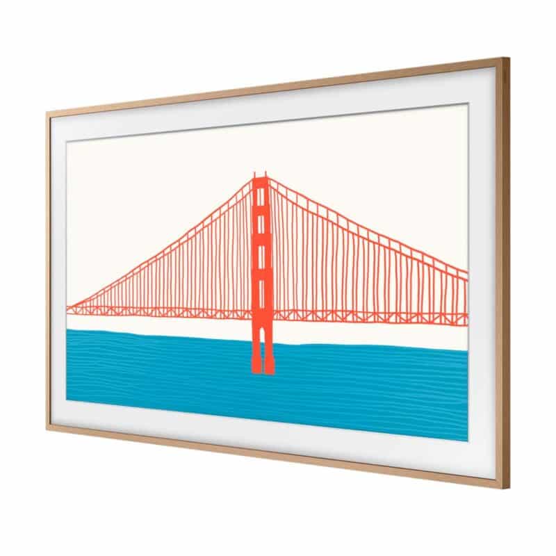 Samsung 55 The Frame Marco Madera Clara VG-SCFA55TKBRU