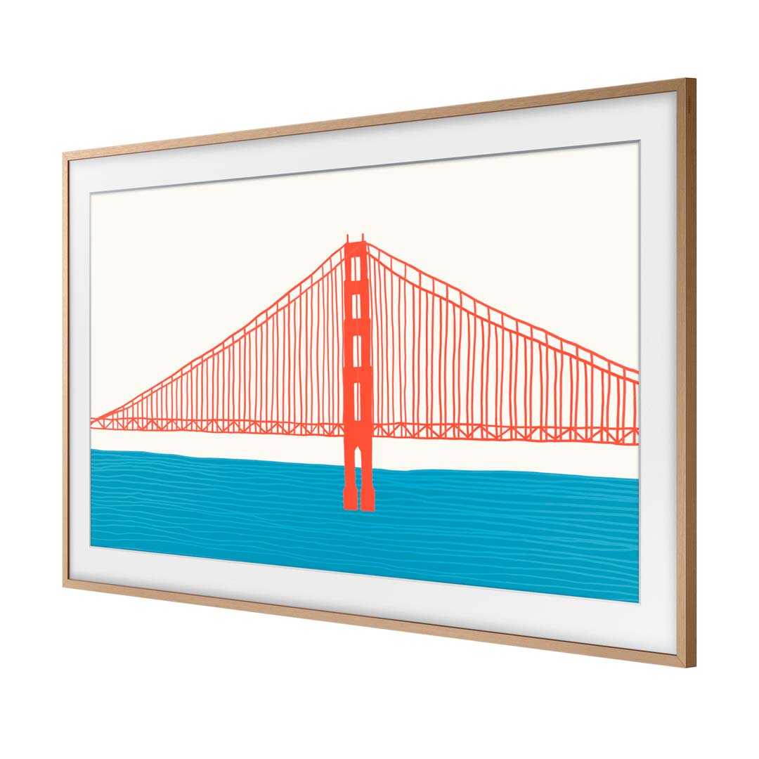 Samsung 55 The Frame Marco Madera Clara VG-SCFA55TKBRU (3) Samsung 55 The Frame Marco Madera Clara VG-SCFA55TKBRU