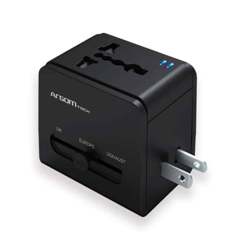 Argom Tech Adaptador de viaje universal con puertos PD y USB QC3.0 ARG-AC-0298BK (4)