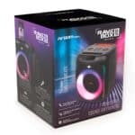 Argom Tech Altavoz inalámbrico Bluetooth premium Rave Box 65 con espectáculo de luces LED ARG-SP-4050BK (1)