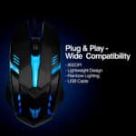 Argom Tech Combo de Teclado y Ratón para Juegos de Combate KB51 ARG-KB-2051BK (4)