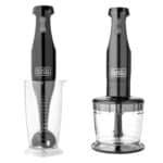 Black+Decker Batidora de Inmersión 3-en-1 Negro HB2800B (1)