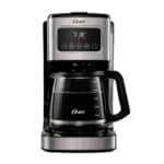 Oster Cafetera Programable, Pantalla Táctil, Jarra de Vidrio, 12 Tazas, Negro y Acero Inoxidable, BVSTDC4403 (4) (1)