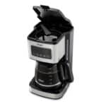 Oster Cafetera Programable, Pantalla Táctil, Jarra de Vidrio, 12 Tazas, Negro y Acero Inoxidable, BVSTDC4403 (4) (1)