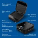 Oster Sandwichera Compacta con Platos Hondos CKSTSM400, Negro (4)