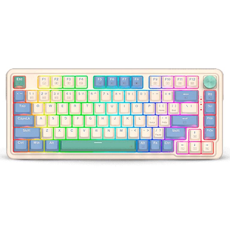 Redragon UCAL K673SP-RGB-PRO SP 3-Modes Connection GASKET Mounted Mechanical Keyboard, Mint Mambo (2)