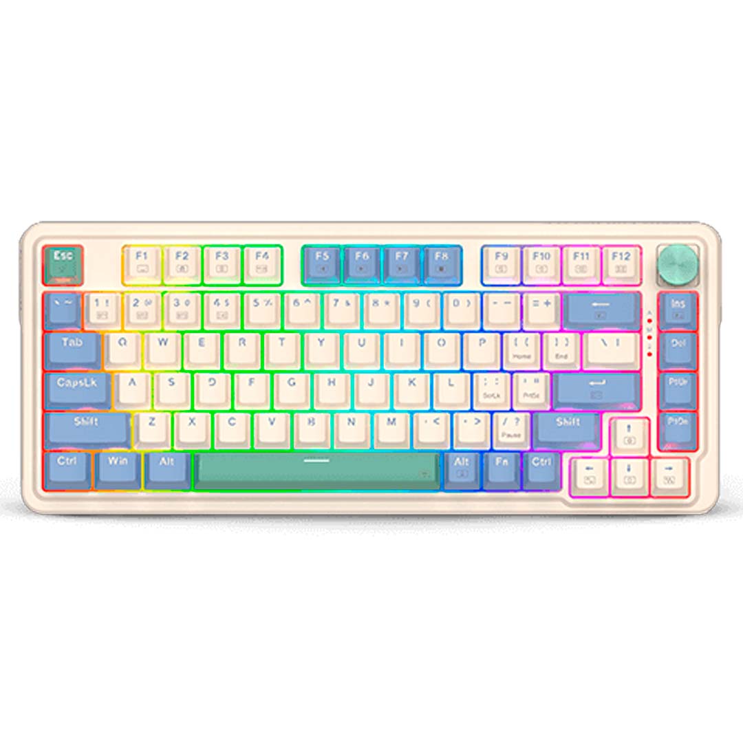 Redragon UCAL K673SP-RGB-PRO SP 3-Modes Connection GASKET Mounted Mechanical Keyboard, Mint Mambo (1) Redragon UCAL K673SP-RGB-PRO SP 3-Modes Connection GASKET Mounted Mechanical Keyboard, Mint Mambo (2)