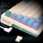 Redragon UCAL K673SP-RGB-PRO SP 3-Modes Connection GASKET Mounted Mechanical Keyboard, Mint Mambo (2)