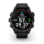 Garmin Descent Mk3i 43 mm (010-02753-10), Carbon Gray DLC Titanium with Black Silicone Band (1)