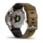 Garmin MARQ Adventurer (Gen 2) 010-02648-33 with LeatherFKM Hybrid Watch Strap, Black Silicone Rubber Watch Strap (1)