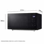 LG Microondas NeoChef Slim 1.1p³ Función Grill Negro MH7032JAS (1)