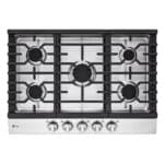 LG Tope a Gas de 36 con Quemador UltraHeat 20.000 BTU CBGJ3623S (1)