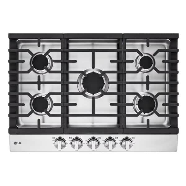 LG Tope a Gas de 36 con Quemador UltraHeat 20.000 BTU CBGJ3623S (1)