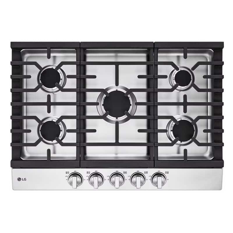 LG Tope a Gas de 36 con Quemador UltraHeat 20.000 BTU CBGJ3623S (1)